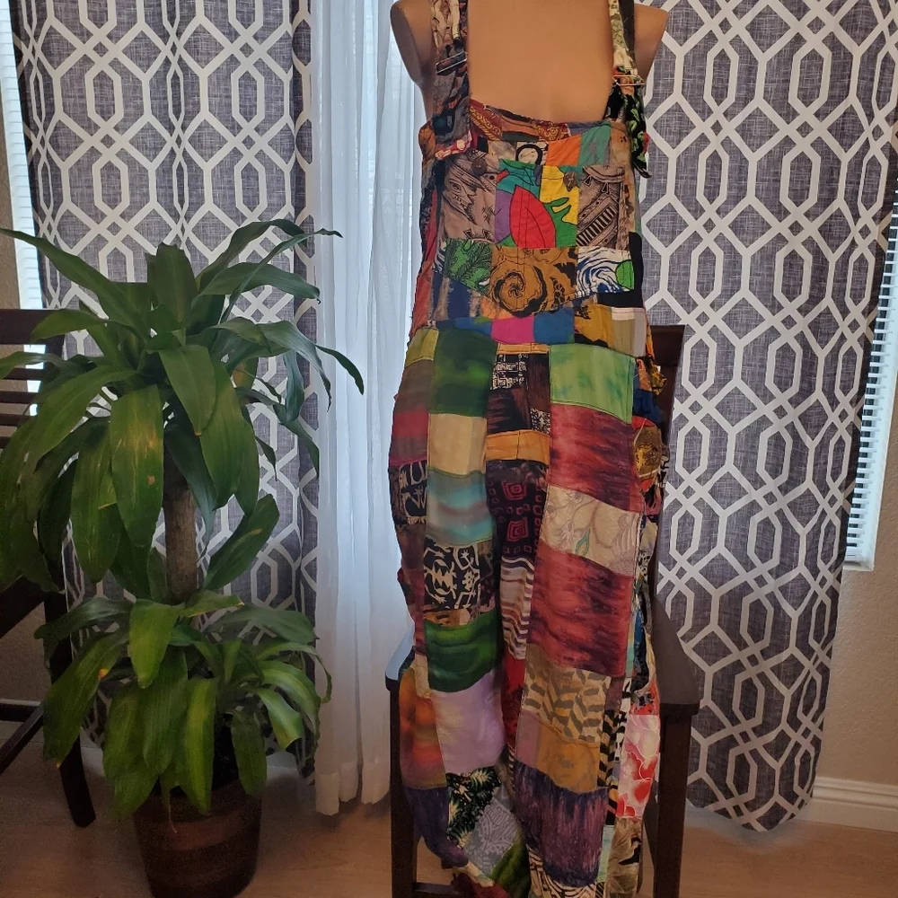 Rare Vintage Patchwork Overalls - Picture 7 of 16